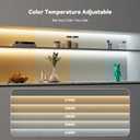 PAUTIX COB LED Strip Lights 2700K-6500K CCT Tunable White 24ft UL-Listed Dotless LED Lights Super Bright Dimmable 24V LED Tape Light with APP/RF Remote Control,Under Cabinets Bedroom Kitchen Lighting