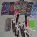 8 Pieces Mandala Diamond Art Bookmarks 5d Mandala Beaded Bookmark Acrylic Tassel Bookmark for DIY Making Beginners Kids Adults Arts Craft Supplies