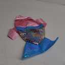 Mermaid Dog Costume - Funny Shiny Halloween Mermaid Costume for Small to Medium Dogs Puppy, Pet Cat Cosplay Outfit Apparel for Christmas Birthday Parties Photo Props