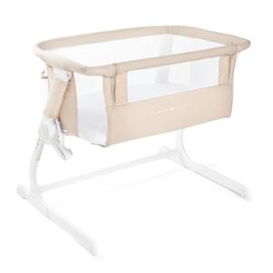 Baby Delight Beside Me™ Dreamer Bassinet, Organic Oat | 6-Position Height Adjustment, Mesh Wall for Air Flow & Visibility, Zip Down Beside Panel, 100% GOTS Certified Organic Cotton