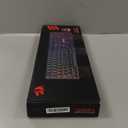 Redragon Mechanical Gaming Keyboard Wired, 11 Programmable Backlit Modes, Hot-Swappable Red Switch, Anti-Ghosting, Double-Shot PBT Keycaps, Light Up Keyboard for PC Mac (RGB LED)