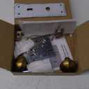 Mortise Lock Set for Interior Door, Vintage Antique Brass Door Knobs with Lock and Skeleton Key, Replacing Old Style Doors