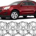 Wheel Skins Compatible with Chevy Equinox 2010-2017; 17 inch Wheel Covers; Set of 4 Packs (Chrome)