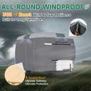 Umbrauto Fiberglass Travel Trailer Cover Fits 11'-13' Trailers, Upgraded 7 Layers Top Camper RV Cover with Windproof Strap,Adhesive Repair Patches