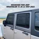 Window Shade for Jeep Wrangler,Window Screen Curtains for Jeep Wrangler TJ JK JL & Gladiator JT,Rear Blackout Car Window Screens for Camping(2Pack)
