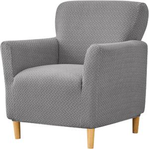 HAOYONG Banquet Armchair Slipcover - Premium Stretch Jacquard Chair Cover, 1-Piece, Removable, Washable, Full Protection for Living Room, 30x25x25 inches, Color 34 (Set of 1)
