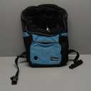 PetAmi Adjustable Cat & Dog Chest Carrier Backpack, Ventilated for Hiking & Camping, Max 15 lbs, Teal Blue (Large (15.5x9x18))