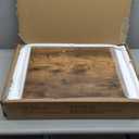 Hadulcet Adjustable C Table with Charging Station, Tiltable Desk C Shaped End Table for Couch, Over Bed Table with Wheels Adjustable Height, Hospital Table Laptop Stand Drawing Desk, Rustic Brown