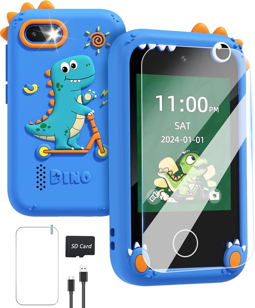 Dinosaur Toys for Kids 3-5 Kids Smart Phone Toys for Boys Age 8-12 Birthday Christmas Giftsfor 3 4 5 7 6 8 10 Year Old Gift Ideas with 8G SD Card