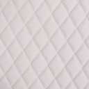 Vinyl Quilted Foam Fabric with 3/8" Foam Backing Upholstery / 52" Wide/Sold by The Yard/FABRIC EMPIRE (White, Diamond 2" x 3")