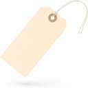 Premium Hang Tags with String - Box of 100 Tags #5-4.75 x 2.375" - String Tags for Labeling with Reinforced Eyelet and String Attached