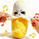 Soft Plush Musical Sensory Toy - Funny Parent Child Interactive Plush Toy with Sounds, Dual Mode Skin Touch Activated Educational Sound Doll, Fruit Style Gift for Baby Kids Boys Girls