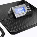 Amazon Basics Digital Shipping Postal Scale with Tare Function, Heavy Duty Weighing Platform, 660 lb Capacity, 1 Ounce Readability, Portable, Black