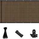 Shade Cloth, 90% Sun Shade Cloth with Grommets, Pergola Shade Cover Canopy, Mesh Tarp Sun Screens for Patio, Outdoor, Garden, Backyard (6 x 8 FT)