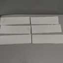 40 Pcs White Thin Brick Veneers, 2.4" x 7.9" Wall Brick, 3D Faux Brick for Kitchen Backsplash, Fireplace, Living Room, Interior and Exterior Wall Decoration (7 sq.ft) (White)
