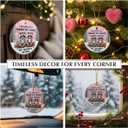 3 x Friendship Christmas Ornament, Christmas Funny Gifts for Friends Women, Men, Bestie Ceramic Ornaments for Xmas Decorations, Friends Ornament for Hanging Decor