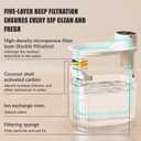 Wireless Cat Water Fountain with Motion Sensor, Automatic Cordless Quiet Pump Pet Fountain Battery Operated 102oz/3L Dog Water Bowl Dispenser with 3 Filters White