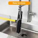 FURemover Sweep Pet Hair Rubber Broom with Carpet Rake and Squeegee, Ideal for Tile, Carpet and Hardwood, Disassembles for Easy Storage