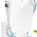 iliD Bidet Seat, Toilet Seat, Electric Elongated Ecoseat with Four Cleaning Modes, Adjustable Angle and Pressure, Remote Control, Slow Close Lid, Easy Installation