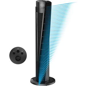 Vornado OSC84 41" Whole Room Oscillating Tower Fan, Remote Control, 70-Degree Oscillation, Quiet Operation, 4 Speed Settings, 8-Hour Timer, Powerful Air Circulation, Black