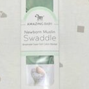 Amazing Baby Green Newborn Muslin Swaddle