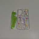 MOSNOVO Case for Samsung Galaxy S25 / Galaxy S24, [Buffertech 6.6ft Military-Grade Drop Protection] [Anti Peel Off Tech] Clear TPU Bumper Phone Case Cover Design - Floral Garden