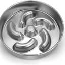 Slow Feeder Dog Bowl, 2 Cups Stainless Steel Heavy Duty with Non-Slip Base 8.7 inch Puzzle Maze Dog Food Bowls for Medium, Large Breed Size Dogs to Slow Down Eating