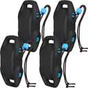 AWEMUFA 4 Pack EVA Boat Fenders for Docking, Large Boat Bumpers for Docking Upgraded Blue Boat Buoys Bumpers, Fit for Pontoon, Bass, Deck and Jon Boat