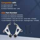 4Pcs Front Lower Control Arm Kit for Nissan Pathfinder 2013-2019, for Infiniti 2013 JX35, 2014–2020 QX60, Suspension Kit with Ball Joint & Bushing Sway Bar End Link, Replace # K623063 K623064