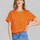 Halloween Ghost Shirt for Women Funny Spooky Season T Shirts Vintage Ghost Short Sleeve Tops (L)