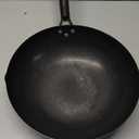 PRETYZOOM Wrought Wok Traditional Handmade Nonstick Frying Pan for Gas Stove Ergonomic Handle Scratch-resistant Easy to Clean for Chinese Cooking