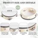 80 Pcs 4 Inch Wedding Tambourine Bulk Hand Held Drum for Adults