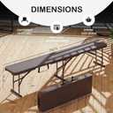 VSOAEIL 6 Foot Folding Bench, 6 FT Foldable Plastic Bench Indoor & Outdoor, 1 Pack