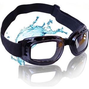 Moisture Chamber Goggles with Adjustable Hinge and 2 Pairs of Washable Cushions – 3D Contoured Eye Shield for Moisture Retention – Anti-Fog Vented Eye Mask for Computer Work, Reading, & Sleep