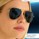 grinderPUNCH Polarized Classic Aviator Sunglasses Fashionable Lightweight Sunglasses for Men UV Protection