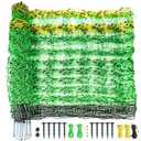 PPOLB Electric Fence Netting - 47.2" H x 164' L, Portable Movable Livestock Nets Mesh for Lambs, Dogs, Deer, Larger Animals Electric Fencing for Backyards, Homesteaders, Farms Ranches, and Gardens