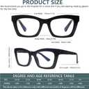 SIGVAN 6 Pack Reading Glasses Blue Light Blocking Square Computer Spring Hinge Readers for Women 6 Mix-9, 4.0 x