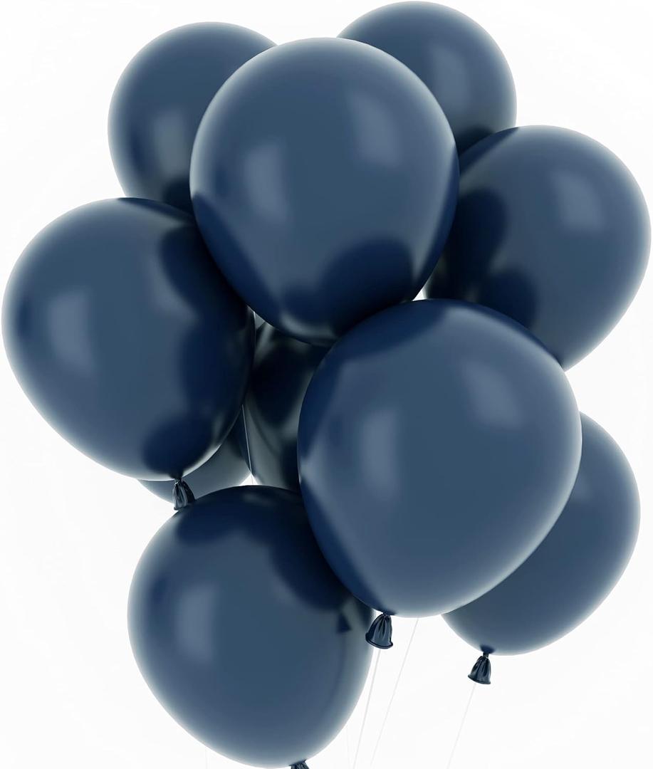 Navy Blue Balloons 12 Inch 50 Pcs Baby Shower Party Balloons Happy Birthday Decoration Balloons Gender Reveal Wedding Party Decoration