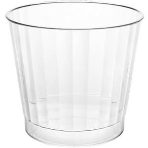 Party Essentials Deluxe/Elegance Hard Plastic Party Cup/Old Fashioned Tumbler/Cocktail Glass, 9 oz., 80 Count, Clear