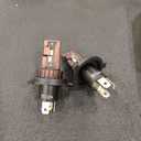 H4 Light Bulbs Super Bright Upgraded 900% 55000LM Brightness 6500K White H4/9003 Light Bulbs 1:1 Halogen Size Cooling Fan Plug and Play Fog Light Direct Fit Pack of 2