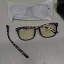 livho High Tech Blue Light Glasses - Advanced Blue Light Blocking Computer Glasses - Screen Fatigue & UV Protection (*B2 Matte Black+leopard)