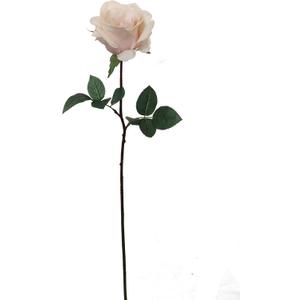 27” Real Touch Pink Rose – Artificial Silk Flower with 4” Bloom – Lifelike Faux Rose for Wedding Bouquets, Home Décor & Floral Arrangements