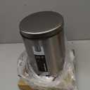 simplehuman 4.5 Liter / 1.2 Gallon Round Bathroom Step Trash Can, Brushed Stainless Steel