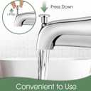 Bathtub Faucet Replacement with Diverter,Easy to Install American Standard Tub Spout for 1/2" Copper Water Tube with Install Tool (Chrome)