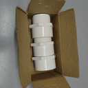 3Pack 2" PVC Male Adapter Pipe Fittings, 2-Way PVC Hose Adapter Coupling with 2-Inch Male Hose Thread, Schedule 40, White