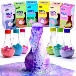 Tubby Tots Bath Potion Kits for Kids - 6 Pk - Bath Bombs for Kids - Toddler Bubble Foam Colors Fizzies - Bathtub Toys for Kid Ages 4-8 Years Old - Science Soap Potions Kit Age 3 4 5 6 7 8 - Non Toxic
