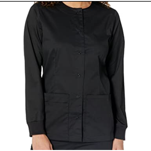 Amazon Essentials Women's Scrub Snap Jacket, Size XXL