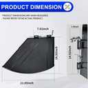 deawater 138-7502 Discharge Deflector for Toro Exmark Mowers, Compatible with 74690, 74691, 74694, 74695, 75743, 75745, 75753, 75754, 75757, QZE725GKC42200, QZS735GKC54200, with Spring