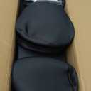 For Ford F150 Leather Seat Covers, SuperCrew XL XLT 2021-2026, F250 F350 F450 Super Duty Crew Cab 2023-2026, Custom Truck Seat Cover Full Set, Pickup Accessories, Black Red Trim (Bucket Seat)