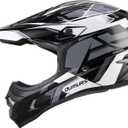OUMURS DOT Adult ATV Dirt Bike Helmet with Goggles Gloves & Mask Adjustable Sun Visor Motorcycle Adults Helmet Off-Road Motocross Downhill Moped MX for Unisex-Adult-Victory Gray, XL
